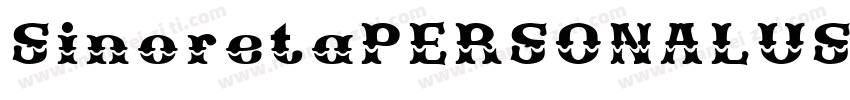 SinoretaPERSONALUSE Regular字体转换